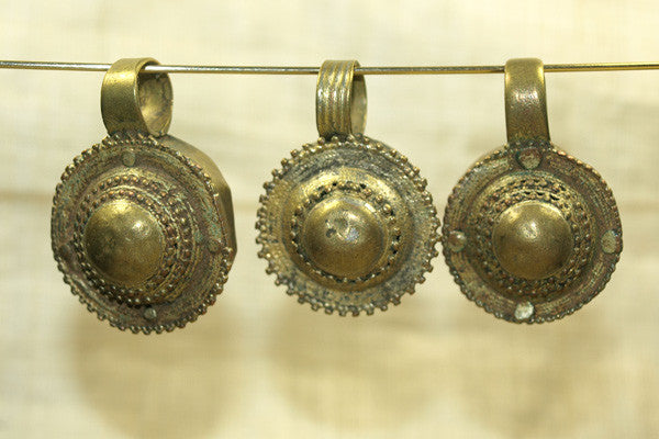 Medium Brass Ethiopian Pendant