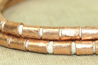 Strand of Ethiopian Copper 6mm Tube Beads