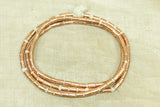 Strand of Ethiopian Copper 6mm Tube Beads