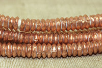 4mm Copper Ethiopian Heishi, New