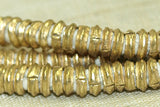 Newly made 5mm brass heishi from Ethiopia