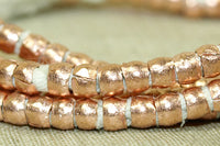 Strand of Ethiopian Copper 4mm tube Beads