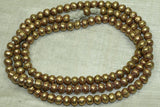 4mm Tapered Tube Copper Beads from Ethiopia