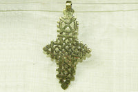 New Large Brass Ethiopian Coptic Cross