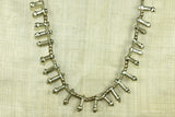 Ethiopian Silver Heishi Necklace with Penis Pendants