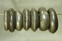 Seven Antique Ethiopian solid Silver Hair ring