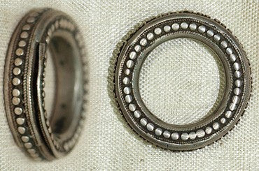 Rare Ethiopian Silver Wedding Ring