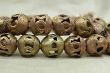 Traditional Small Filigree Brass Beads