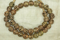 Traditional Small Filigree Brass Beads