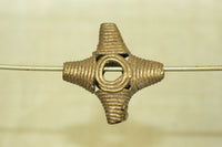 Brass/Bronze Cross Bead from Ghana