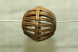 Brass Basket Bead from Ghana