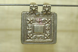 Old Silver Prayer Box Pendant from India