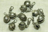 Scallop Shaped Antique Silver Dangle from India
