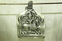 Rajasthani Rider Silver Pendant from India