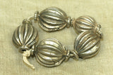 Vintage Silver Fluted Beads, Set B