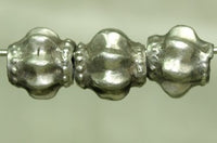Vintage Coin Silver Fluted Bead from India