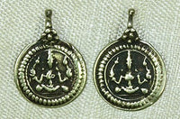 Small 18 Karat Gold Lord Vishnu Amulet