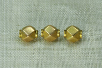 Faceted 18Kt Gold Bead, India