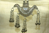 Old Silver Bird Pendant from India