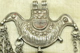 Old Silver Bird Pendant from India