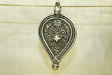 Large, Heavy Old Coin Silver Pendant from India