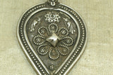 Large, Heavy Old Coin Silver Pendant from India