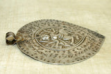 Large Silver Shiva Pendant from India