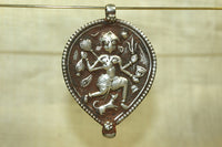 New Large Silver Dancing Shiva Pendant from India