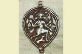 New Silver Dancing Shiva Pendant from India