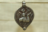 New Silver Rajasthani Hero Pendant from India