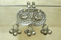 Krishna and Holy cows Antique Silver Pendant