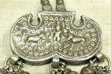 Krishna and Holy cows Antique Silver Pendant