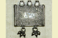 Antique Silver Prayer Box Pendant