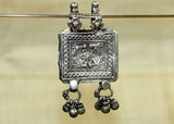Antique Silver Prayer Box Pendant from India