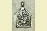 Antique Silver Rajasthani Hero Amulet