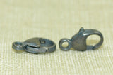 Oxidized Sterling Silver 9mm Lobster Clasp