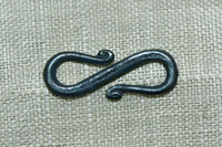Oxidized Sterling S-Hook