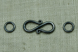 Oxidized Sterling S-hook Set