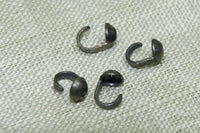 4mm Oxidized Sterling Bead Tips