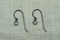 Oxidized Sterling Silver Earwires