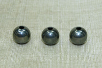 Oxidized Sterling Silver 8mm Round Bead
