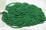 Vintage Greasy Grass Green 10º Seed Beads