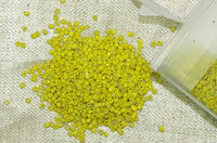 Vintage Opaque Yellow Seed Beads