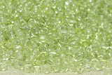 Vintage 11º  Transparent Spring Green Seed Beads