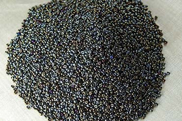 Vintage 14º Brown Iris Seed Beads, 50 gram bag