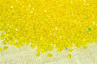 Vintage 18º Bright Yellow Seed Beads, 50 gram bag