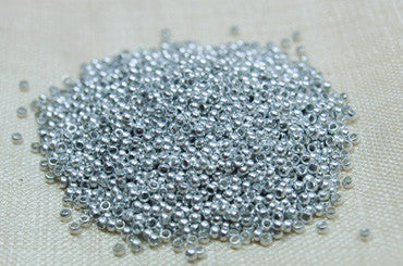 Aluminum "Size 4" smooth Seed Beads
