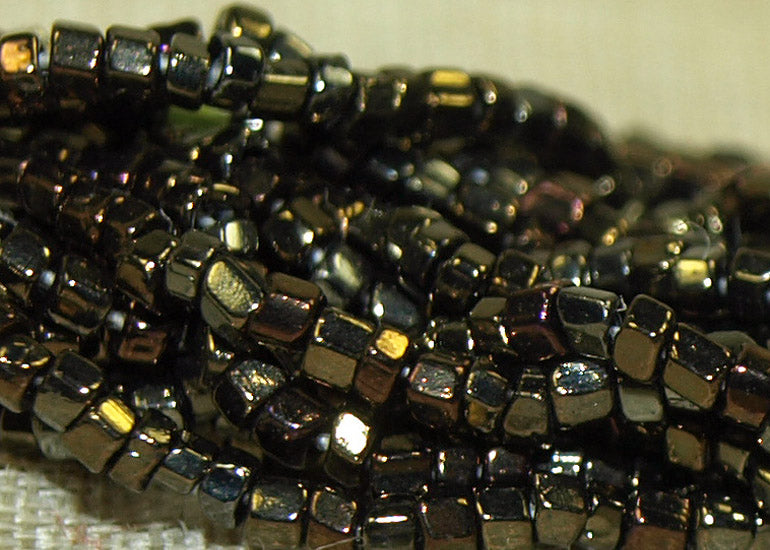 Mini Hank of 12º 2-Cut Brown Iris Seed Beads