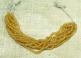 Mini Hank 16º Light Amber Antique Czech Seed Beads