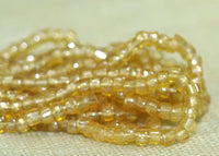 14º 3-Cut Light Amber Seed Beads